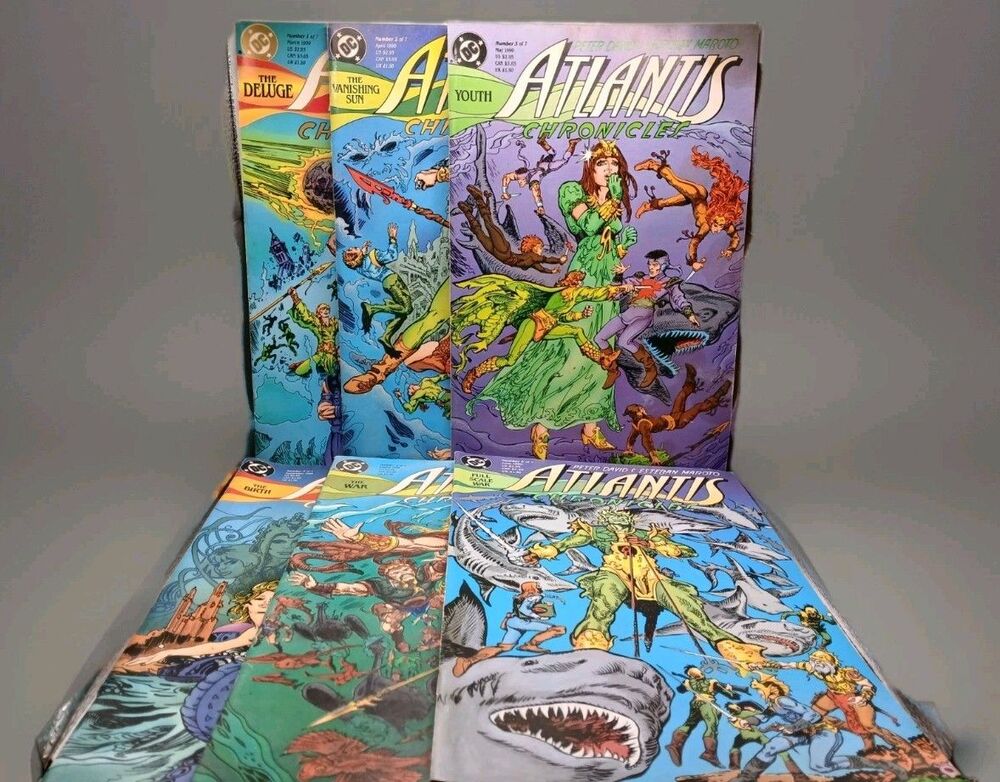 Atlantis Chronicles #1, 2, 3, 4, 6, 7 Series Peter David DC Comics Missing #5